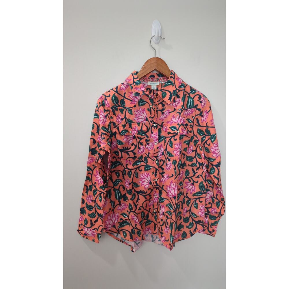 NWOT Sundance Willow Floral Linen Shirt - Picture 3 of 6